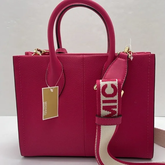 MICHAEL KORS
Mirella Small Pebbled Leather Crossbody Bag Tote 
Electric Pink - Picture 6 of 16